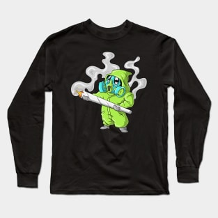 Hazmat Preroll Smoking Weed Long Sleeve T-Shirt